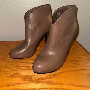 Me Too Taupe Ankle Booties